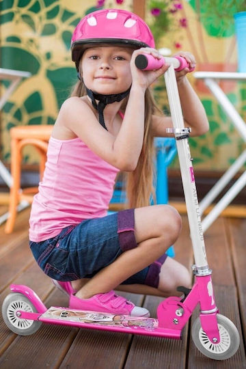 Stamp Παιδικό Πατίνι Barbie Δίτροχο Ροζ