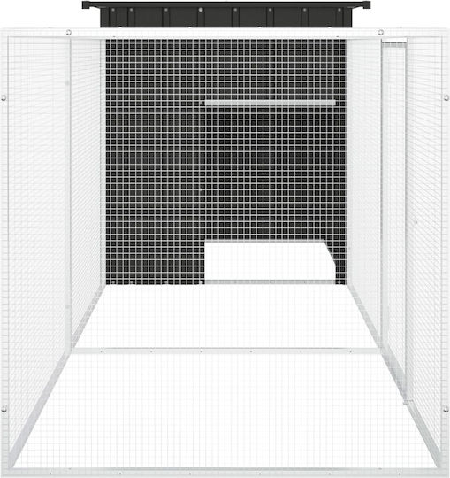 vidaXL vidaXL Galvanized Steel Poultry Coop M3 x P1 x H0.91m