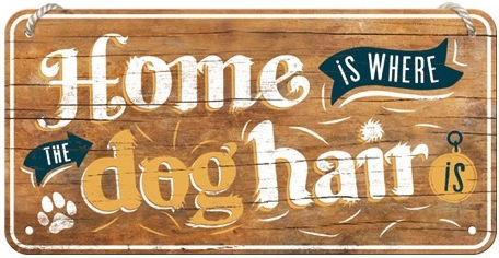 Nostalgic Art από Μέταλλο Home Is Where The Dog Hair Is 10x20x10cm