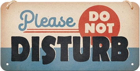 Nostalgic Art από Μέταλλο Do Not Disturb 10x20x10cm