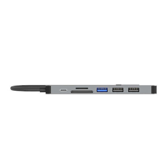 Unitek S7+ USB-C Docking Station mit HDMI 4K PD Gray
