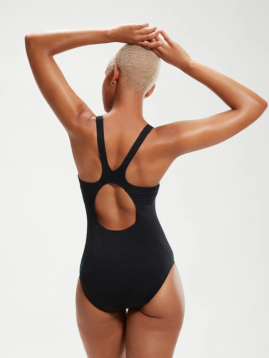 Speedo 00305814837 Women's One Piece Competition Swimsuit Black