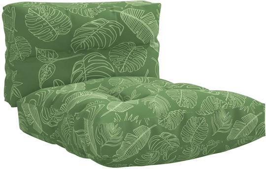 vidaXL Garden Chair Cushions Green 2 Pieces 60x60cm