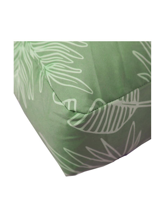 vidaXL Garden Chair Cushion with Bamboo Backrest Green 2 Pieces 60x60cm