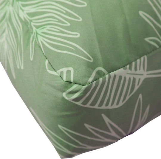 vidaXL Garden Chair Cushion with Bamboo Backrest Green 2 Pieces 60x60cm