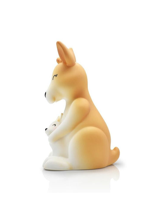 Dhink Φωτάκι Νυκτός LED Kangaroo Ρεύματος Κίτρινο