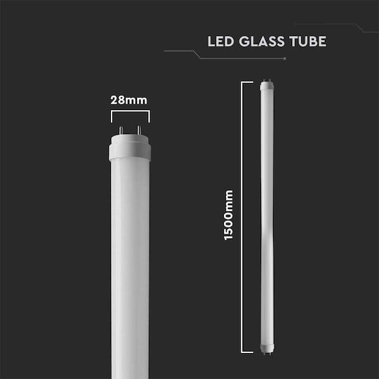 V-TAC LED Bulb 20W Fluorescent Type 150εκ. for Socket G13 and Shape T8 Cool White 105lm