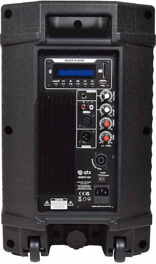 QTX Sound QUEST-12A 178.512UK Active Speaker PA 180W with Woofer 12" 38x33.5x59cm.