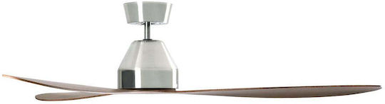 Lucci Air Whitehaven DC NL Ceiling Fan 143cm Brushed Chrome