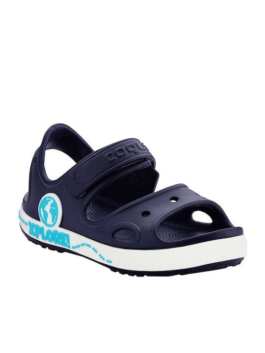 Coqui Kids Beach Shoes Navy Blue