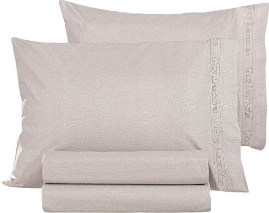 Guy Laroche Παπλωματοθήκη Βαμβακερή Υπέρδιπλη 225x245 Color Plus Perla