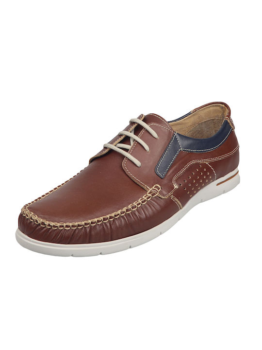 Verraros Men's Leather Moccasins Tabac Brown