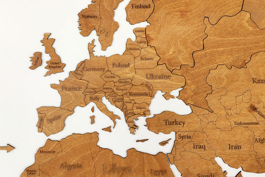 Διακοσμητικό Τοίχου Χειροποίητο από Ξύλο 190x110cm