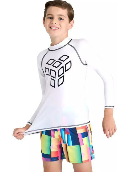 Arena Kids Swimwear Rashguard White