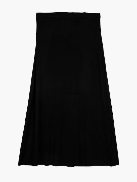 Losan Midi Envelope Skirt in Black color