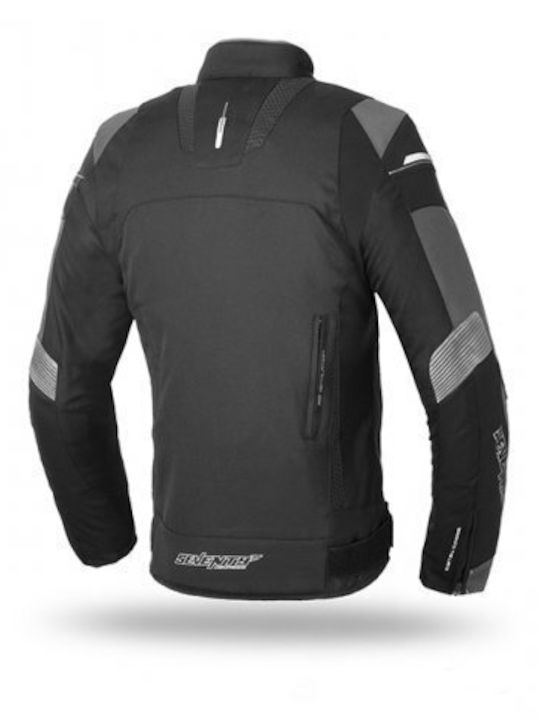 Seventy Degrees SD-JR69 Winter Herren Motorradjacke Wasserdicht Black/Grey