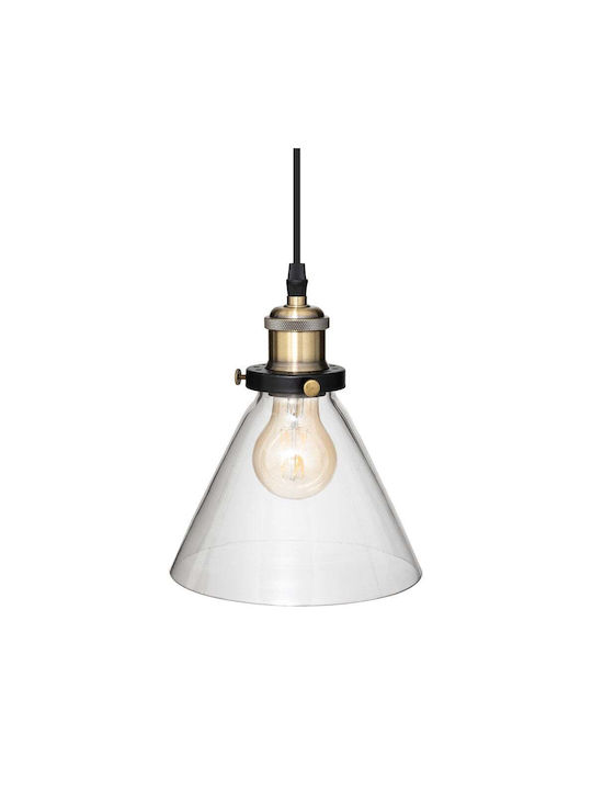 Atmosphera Alak Ceiling Light Gold Bell for 4 E27 Bulbs 18cm