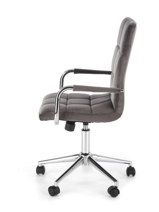 Desk Chair Gonzo 4 with Armrests Gray 60x53x105cm