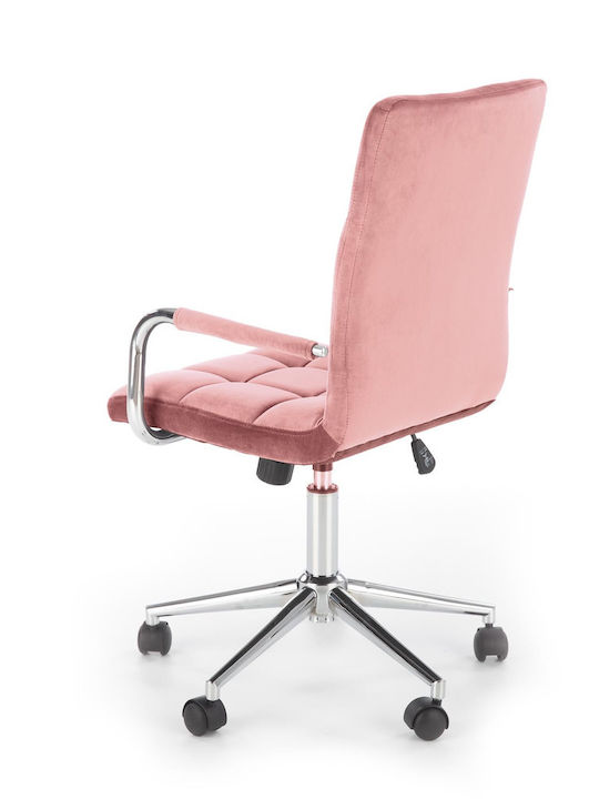 Desk Chair Gonzo 4 with Armrests Pink 60x53x105cm