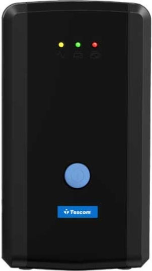 Tescom Leo Plus LCD 650AP UPS Line-Interactive 650VA 390W με 2 Schuko Πρίζες
