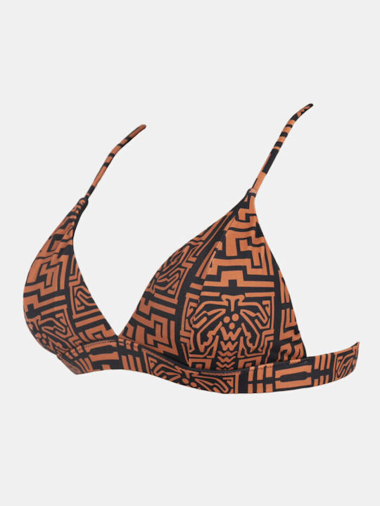 Rock Club Triangle Bikini Top BP-2325 Brown BP2325.totem