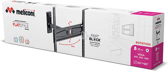 Meliconi Flatstyle FR400 070-0613 Wall TV Mount with Arm up to 65" and 35kg