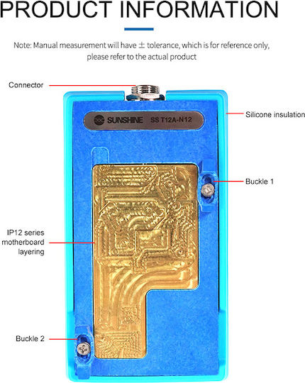 Sunshine Πλάκα Θέρμανσης iPhone 12 series για Service Κινητών SS-T12A-N12