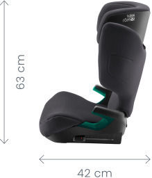 Britax Romer Discovery Plus Baby Car Seat High-back Booster i-Size with Isofix Midnight Grey 15-36 kg