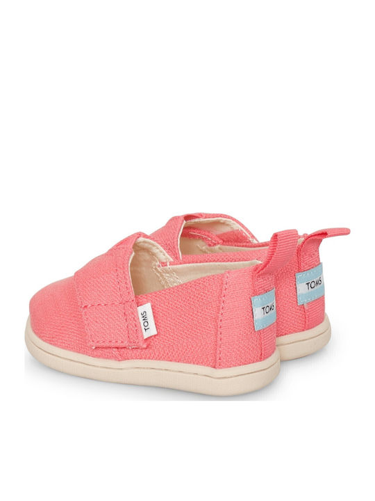 Παιδικές Espadrilles mit Bügel- und Schleifenverschluss Rosa Alpargata