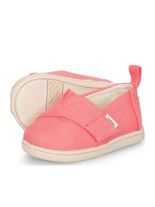 Παιδικές Espadrilles mit Bügel- und Schleifenverschluss Rosa Alpargata