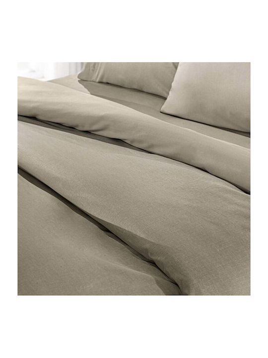 Guy Laroche Bettlaken Super-Doppel 240x270cm. Color Plus Taupe