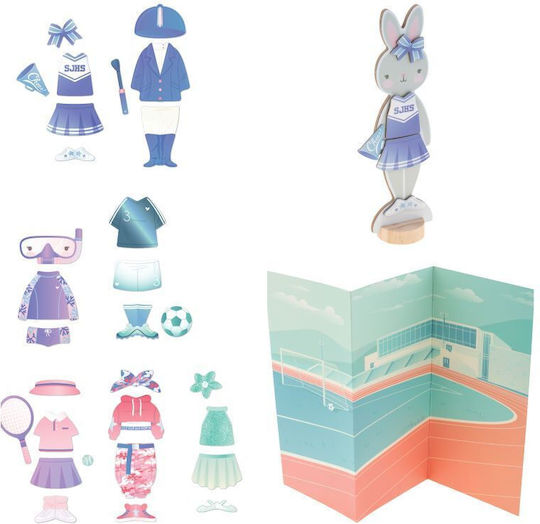 Stephen Joseph Magnetic Construction Toy Dress Up Doll Bunny For Children 3+ Years