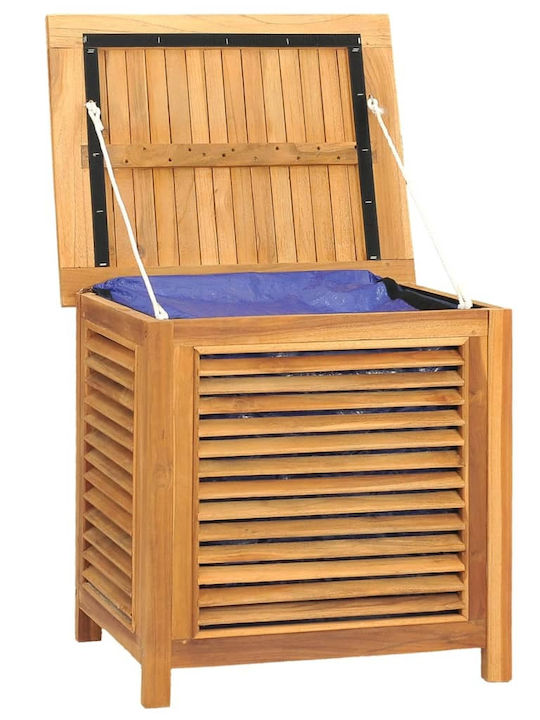 vidaXL Wooden Outdoor Storage Box Brown 60x50x58cm