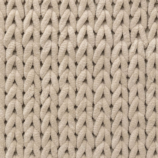 5Five Badematte Synthetisch,Polyester/Cotton/Leather Rechteckig F-V Thick 174727O Ecru 50x120cm