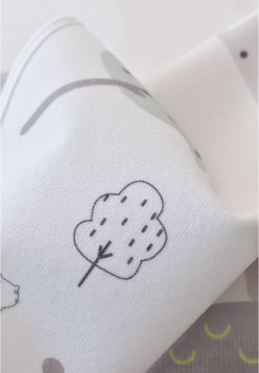 Bi Baby Bear Family Waterproof Changing Pad White 50x75cm.