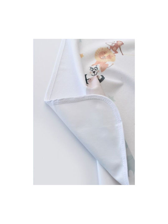 Bi Baby Forest Waterproof Changing Pad White 50x75cm.