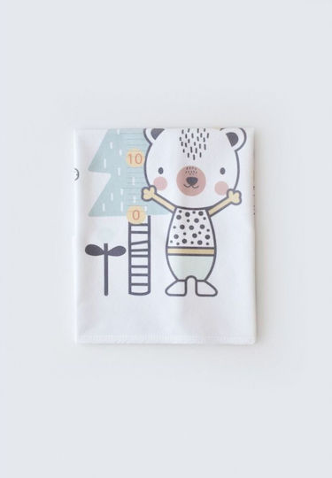 Bi Baby Rain Teddy Bear Wasserdichtes Wickeltuch Weiß 50x75cm.
