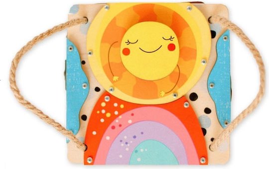 Eli Neli Activity Cube Activity Cube with Led made of Wood with Lights for 18++ Months