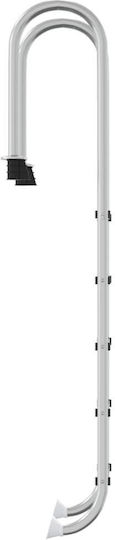 vidaXL Pool Ladder Stainless Steel 54x38x211cm Silver