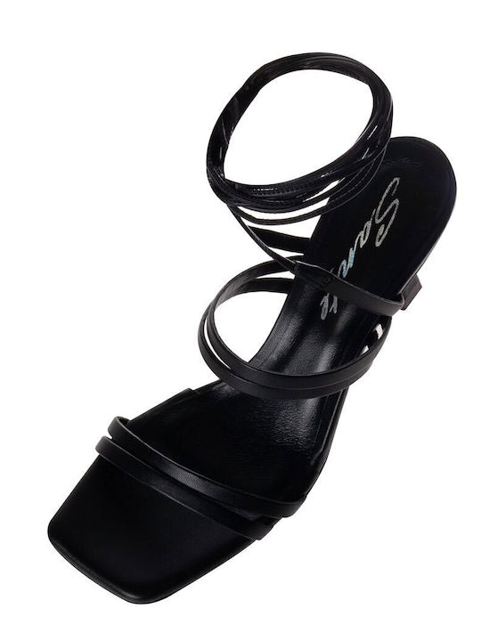 Leather Sandals Black