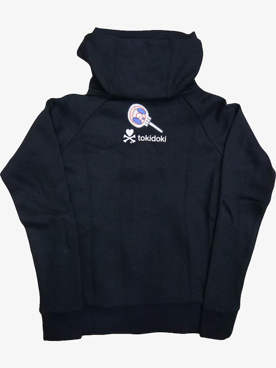Women's Sweatshirt Jacket Hooded Black