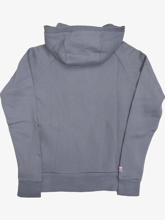 Women's Sweatshirt Jacket Hooded Gray
