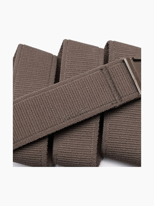 Elastic Men's Belt Knitted Brown