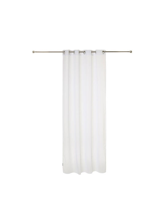 Atmosphera Curtain with Grommet A-S Stripe White 140x240cm