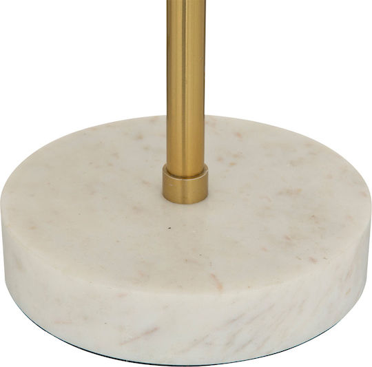 Atmosphera Lilio Metallisches Tischlampe für E27 Fassung mit Gold Hut und Basis