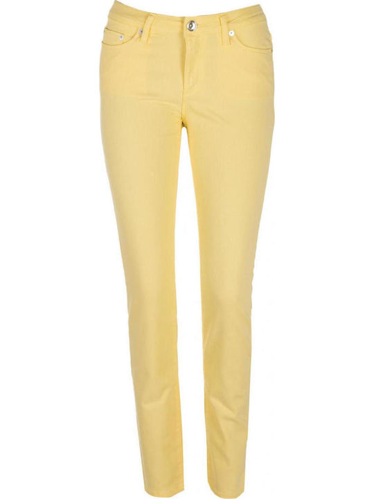 Women's Fabric Trousers Yellow