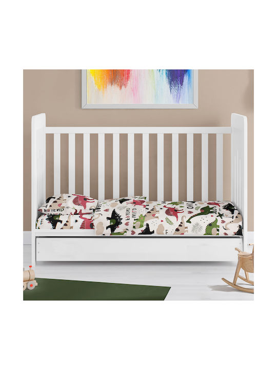 Dimcol Baby Sheet Cradle Cotton 80x110cm