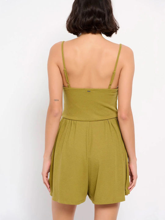 Funky Buddha Women's One-piece Shorts Green