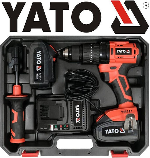 Yato Yato Akkuschrauber Batteriebetrieb Brushless 2x3Ah