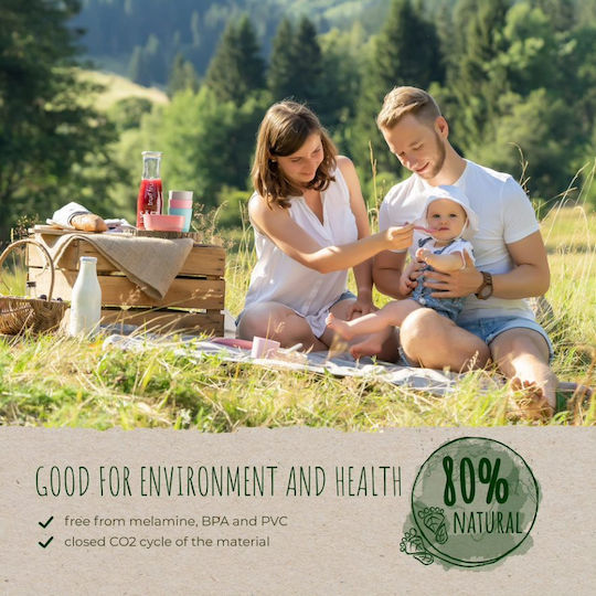 Reer Set Essgeschirr Lovely Friends aus Holz Beige 5Stück